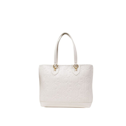 Cream Polyethylene Handbag