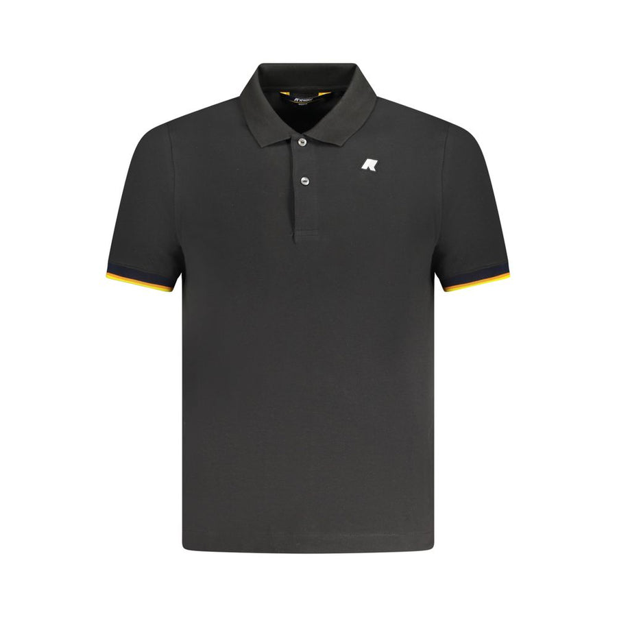 Black Cotton Polo Shirt