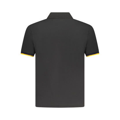 Black Cotton Polo Shirt