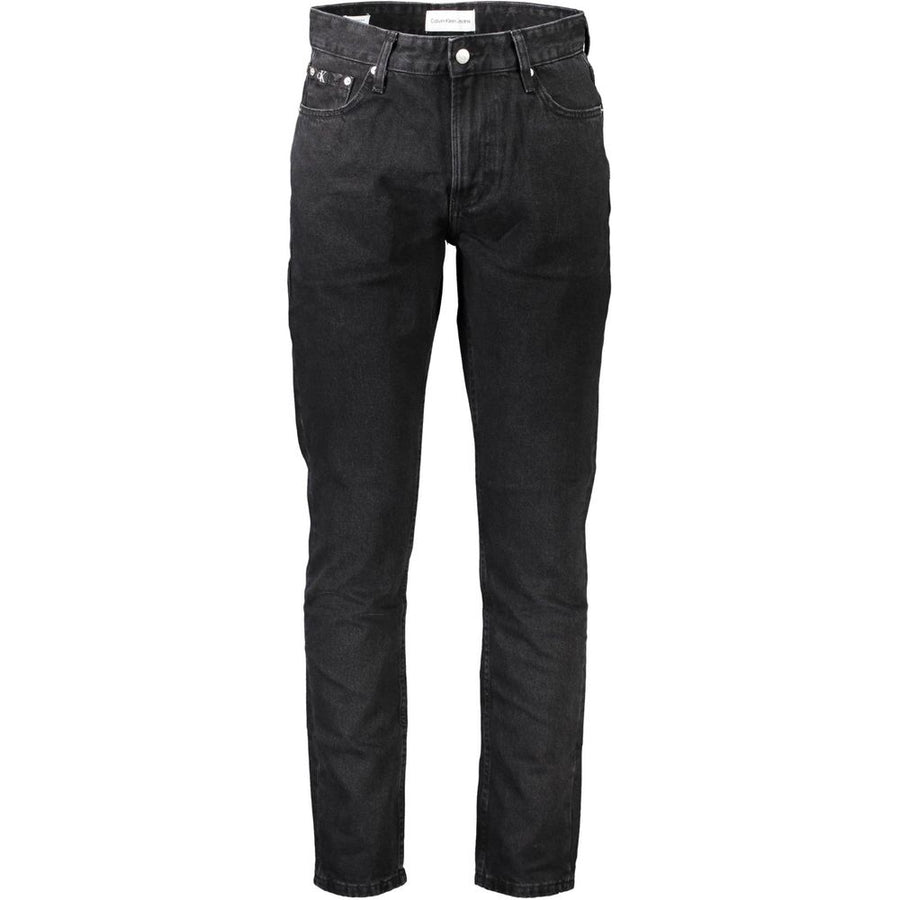 Black Cotton Men Jeans