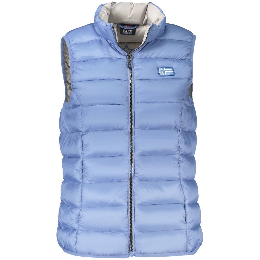 Blue Polyamide Women Jacket