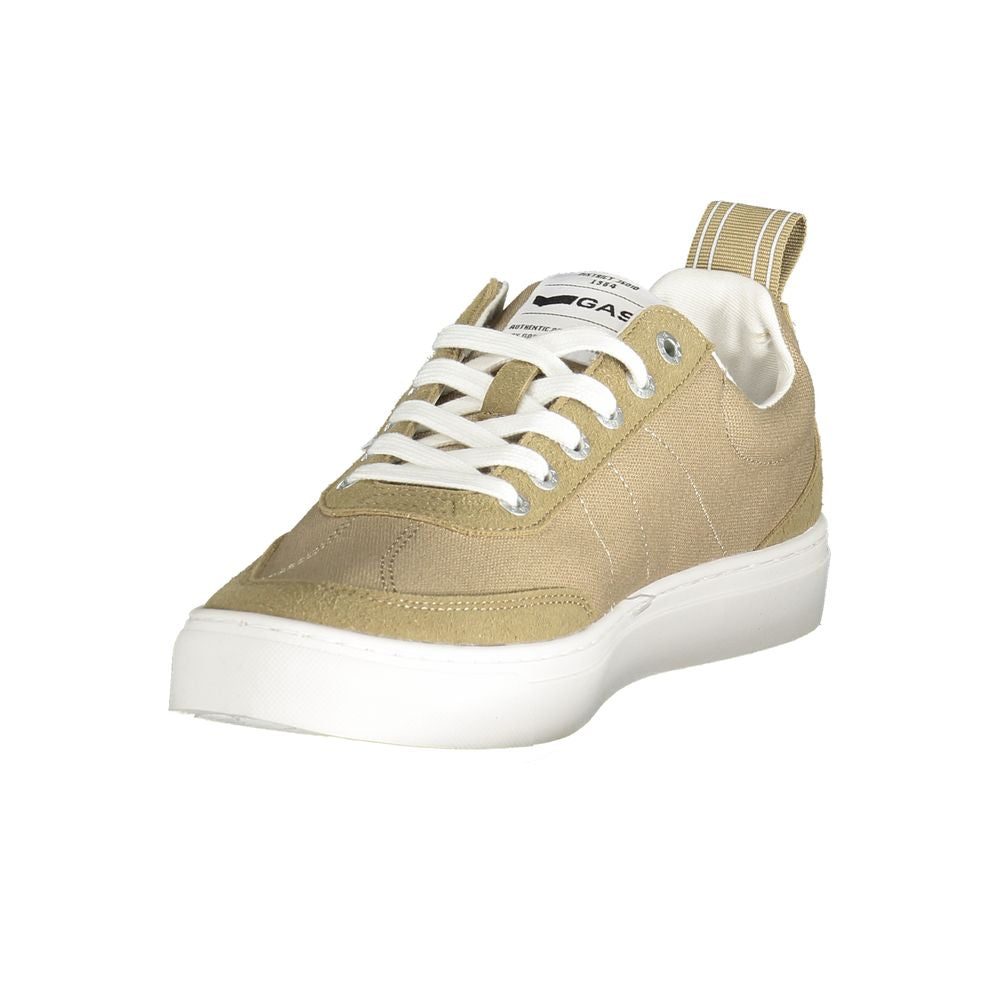 Beige Polyester Men Sneaker