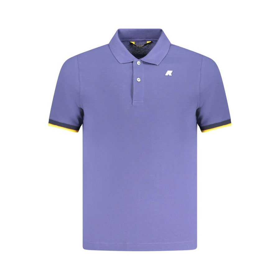 Blue Cotton Polo Shirt