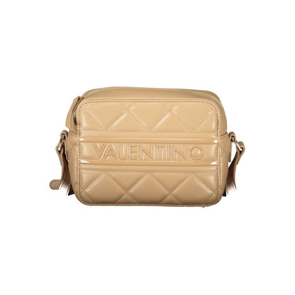 Beige Polyethylene Women Handbag