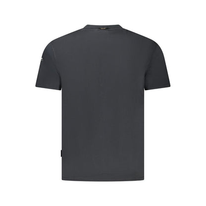 Black Cotton Men T-Shirt