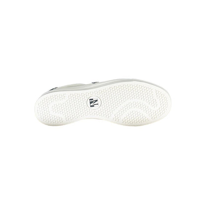 White Polyester Men Sneaker