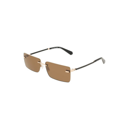 Beige Metal Women Sunglass