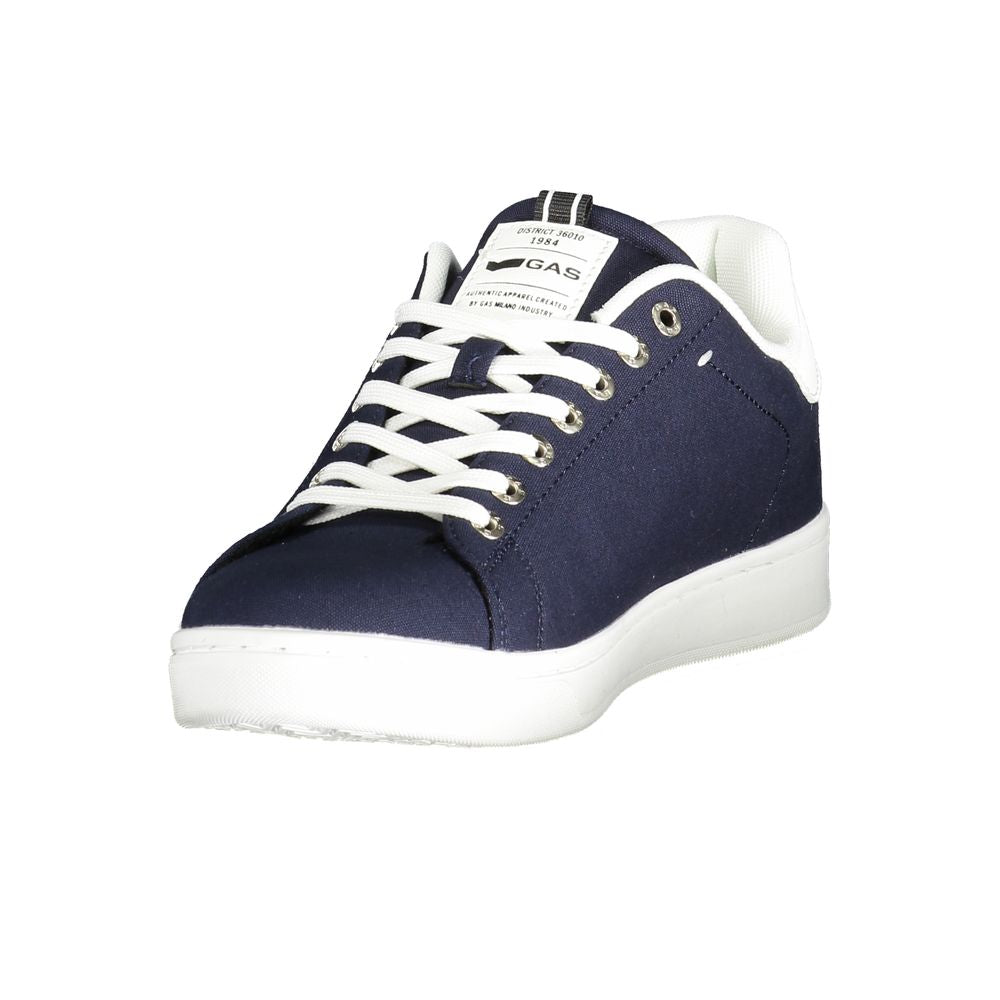 Blue Polyester Men Sneaker