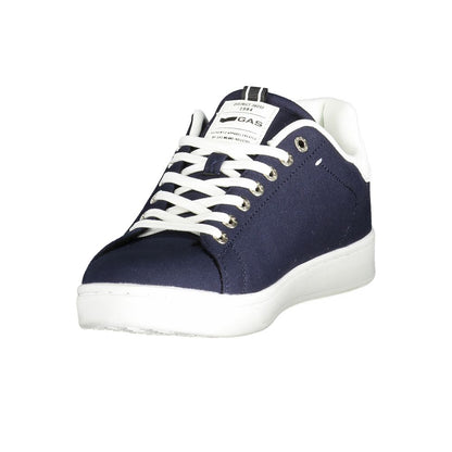 Blue Polyester Men Sneaker