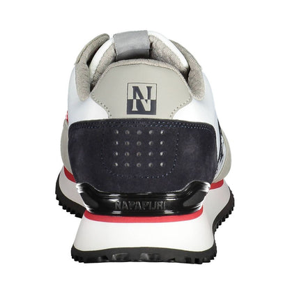 White Polyester Men Sneaker
