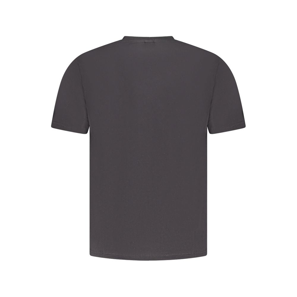 Black Cotton Men T-Shirt