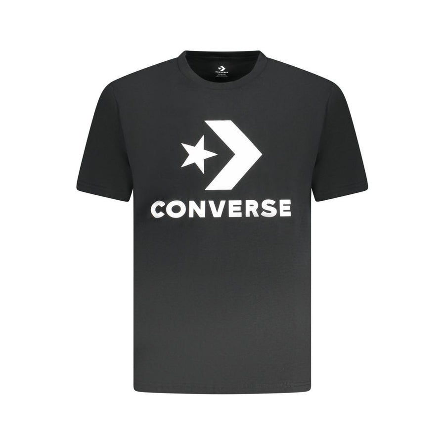 Black Cotton Men T-Shirt