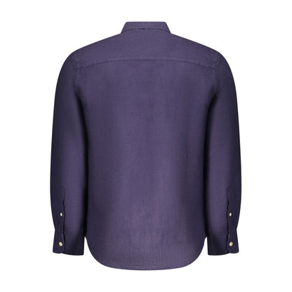 Blue Linen Men Shirt