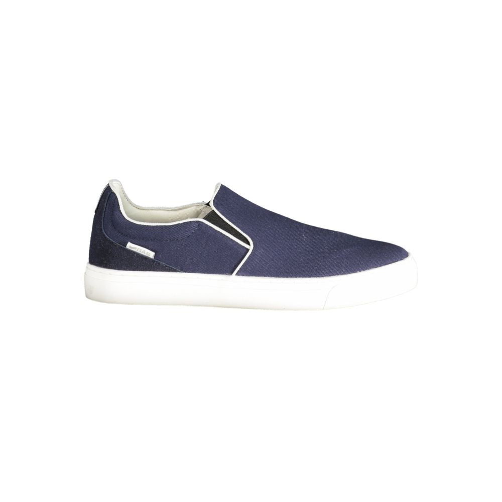 Blue Polyester Men Sneaker