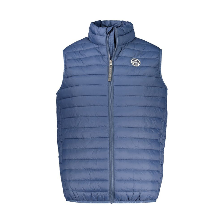 Blue Polyamide Men Jacket
