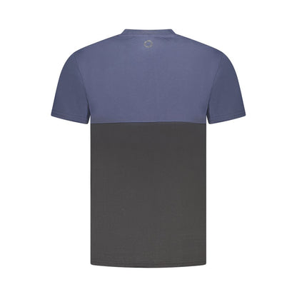 Blue Cotton Men T-Shirt