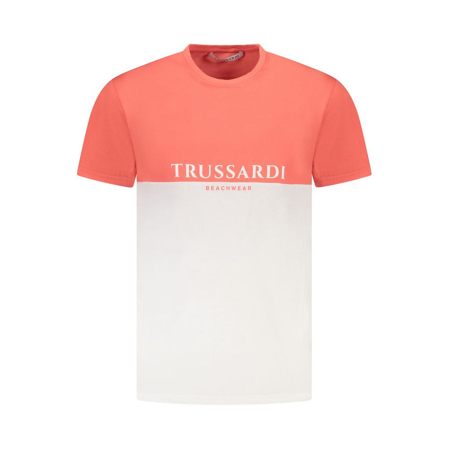 Pink Cotton Men T-Shirt