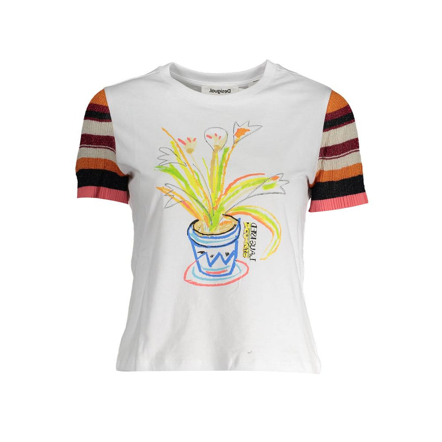 White Cotton Women Top