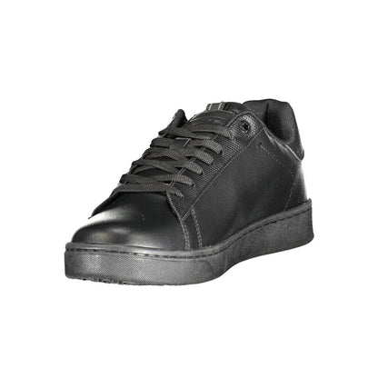 Black Polyester Men Sneaker