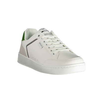 White Polyester Men Sneaker