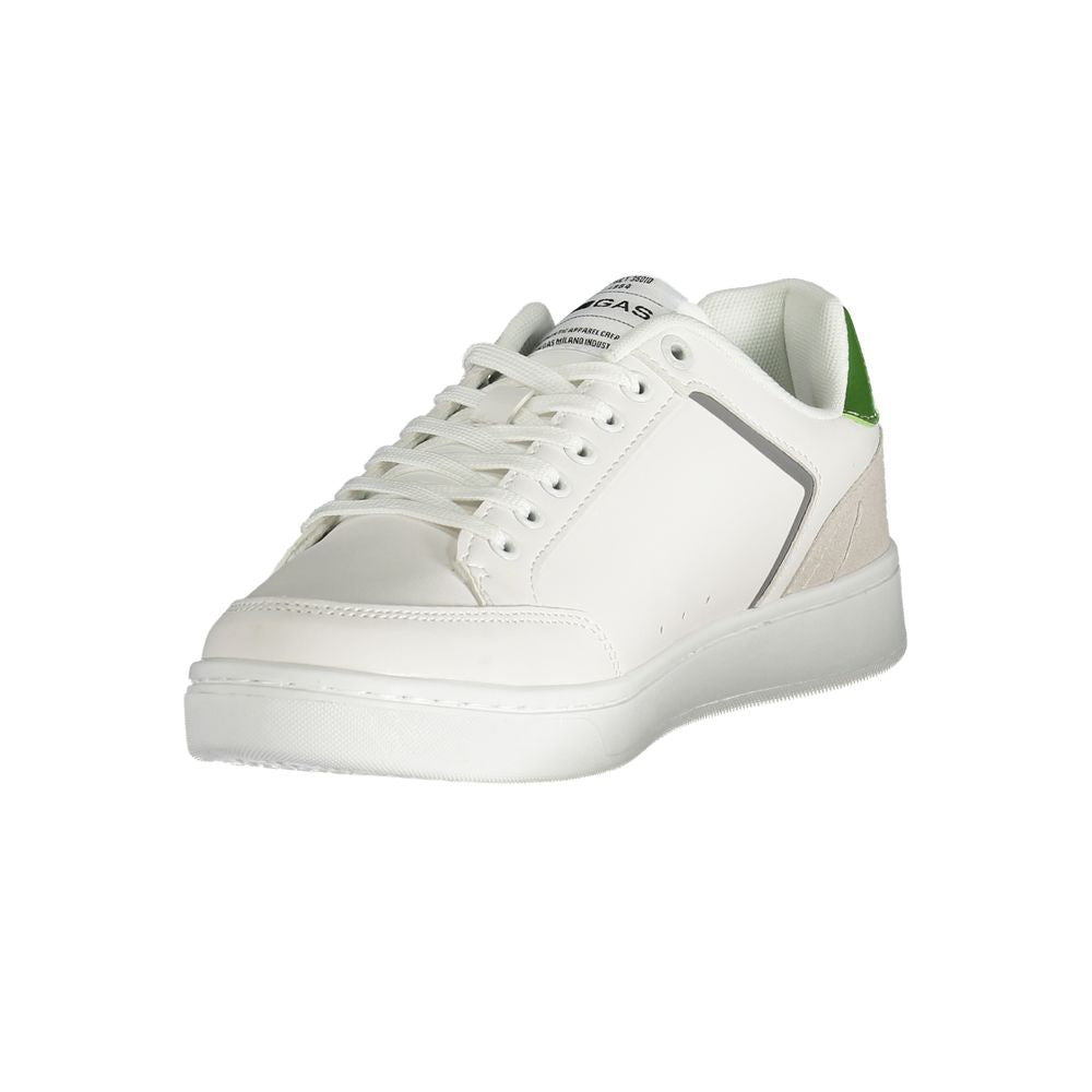 White Polyester Men Sneaker