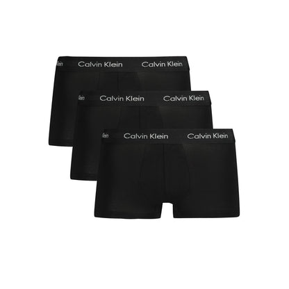 Black Cotton Men Boxer