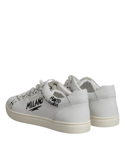 White London Calf Leather Men Sneakers Shoes