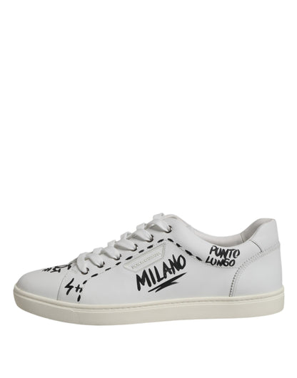 White London Calf Leather Men Sneakers Shoes