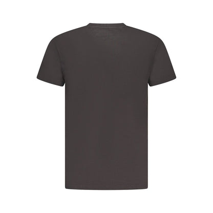 Black Cotton Men T-Shirt