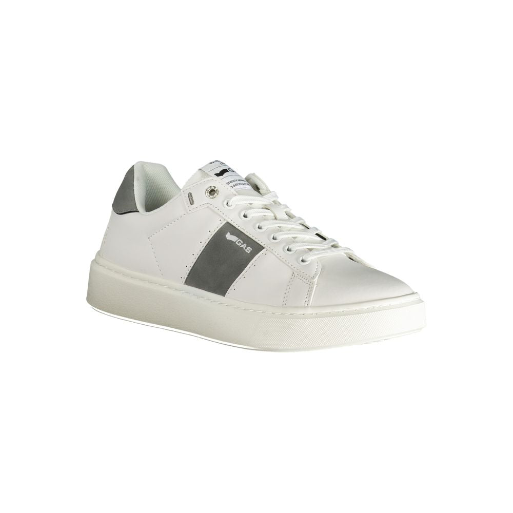 White Polyester Men Sneaker