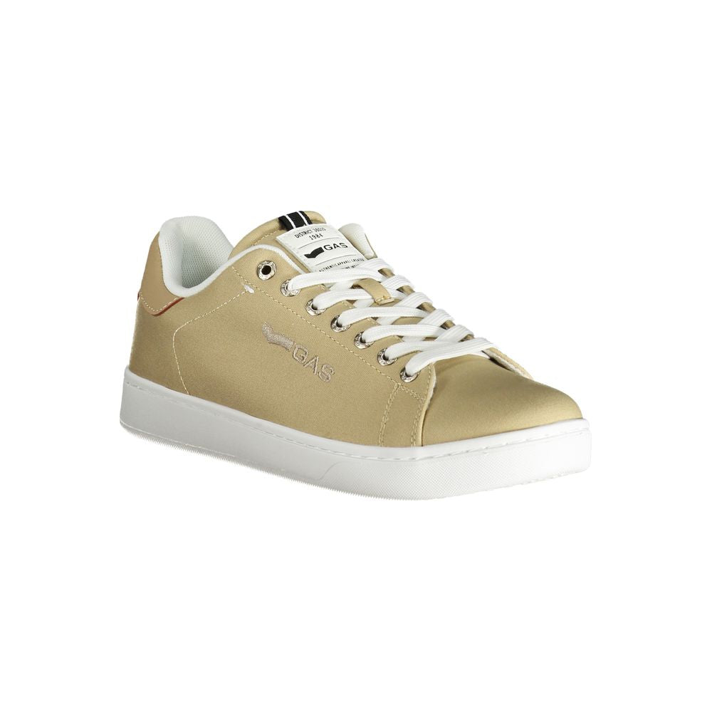 Beige Polyester Men Sneaker