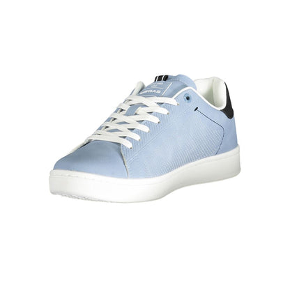 Blue Polyester Men Sneaker
