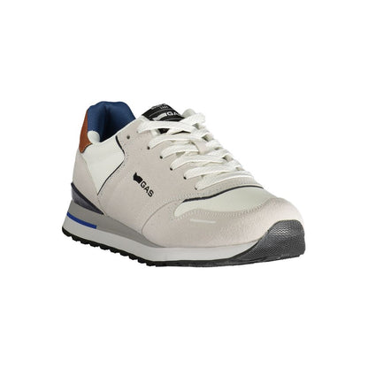 White Polyester Men Sneaker