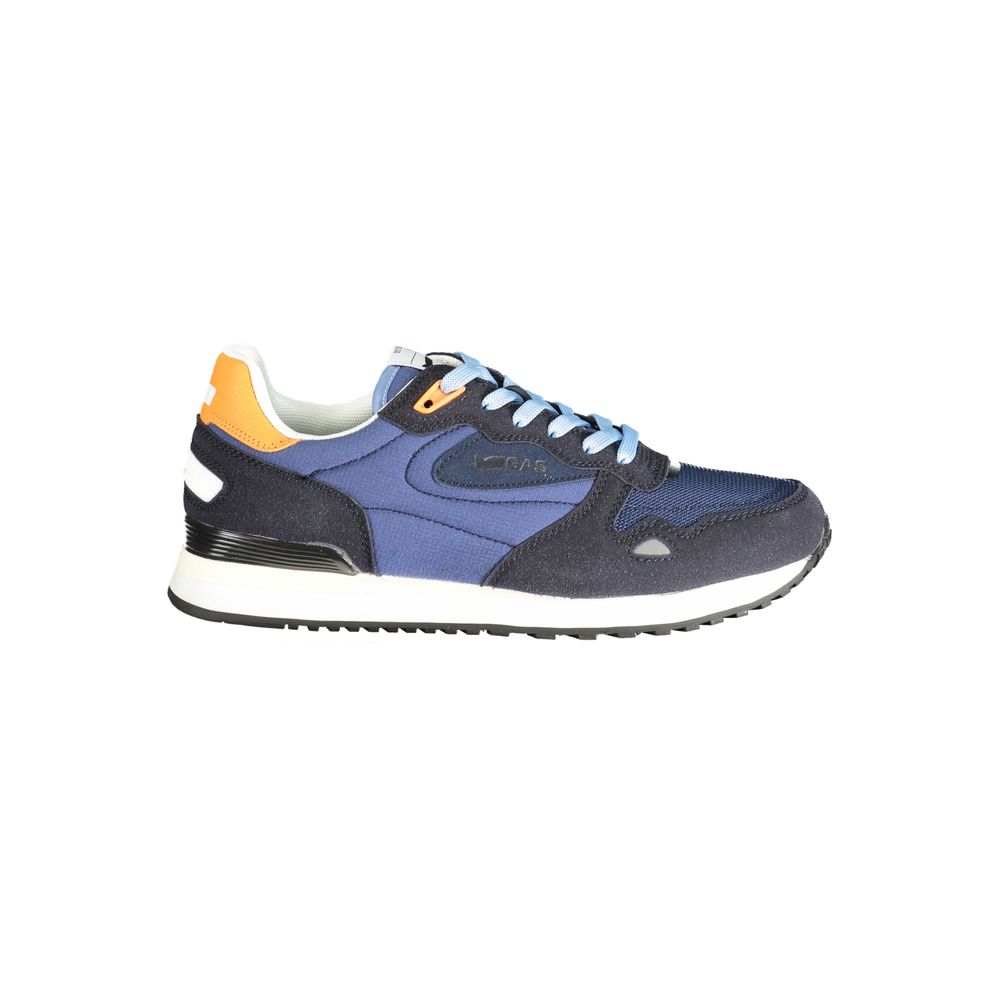 Blue Polyester Men Sneaker