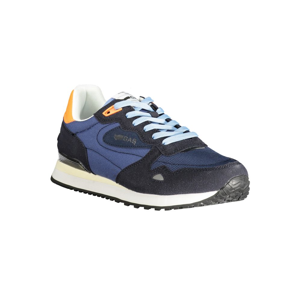 Blue Polyester Men Sneaker