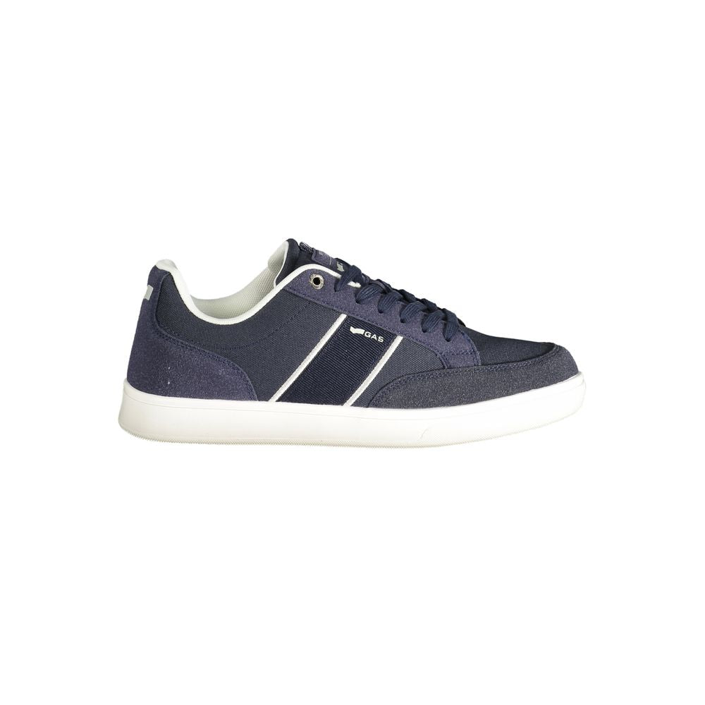 Blue Polyester Men Sneaker