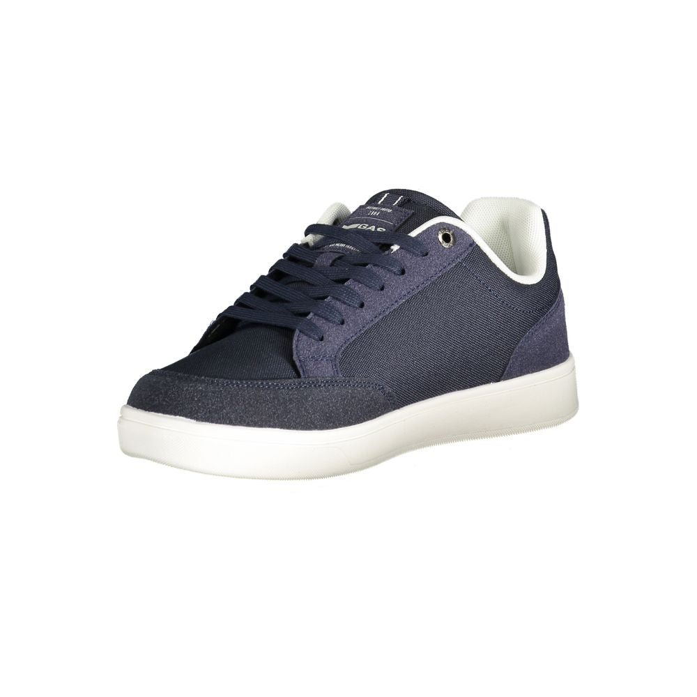 Blue Polyester Men Sneaker