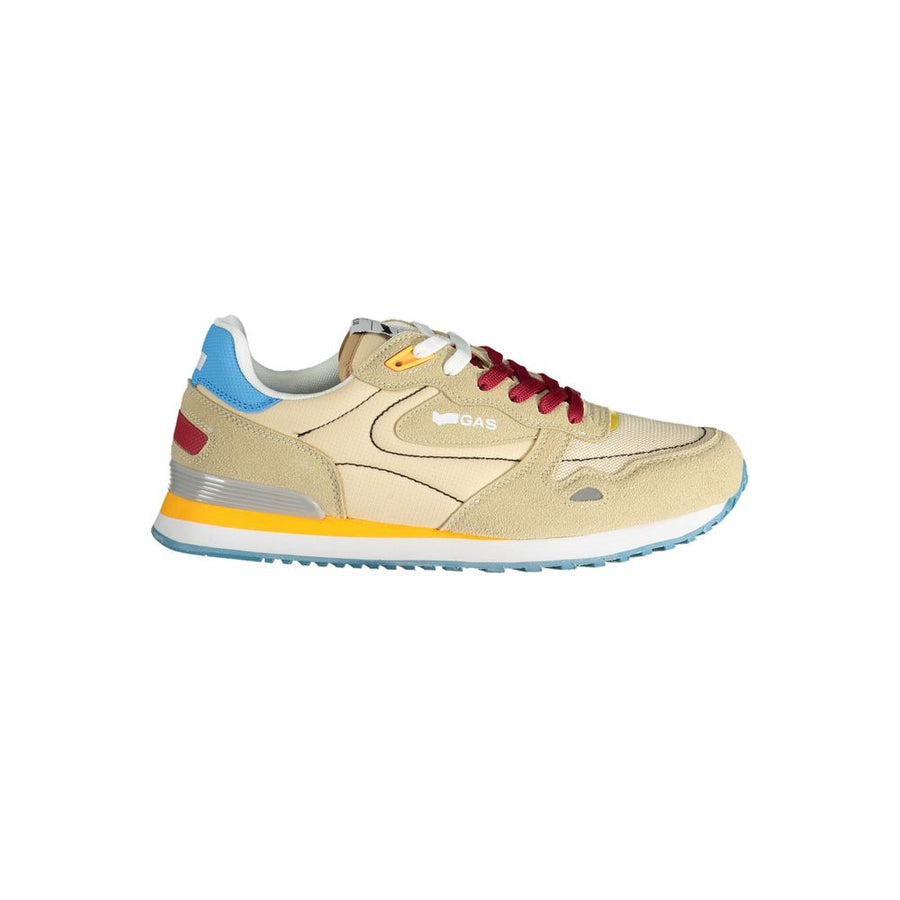Beige Polyester Men Sneaker