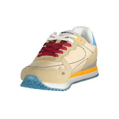 Beige Polyester Men Sneaker