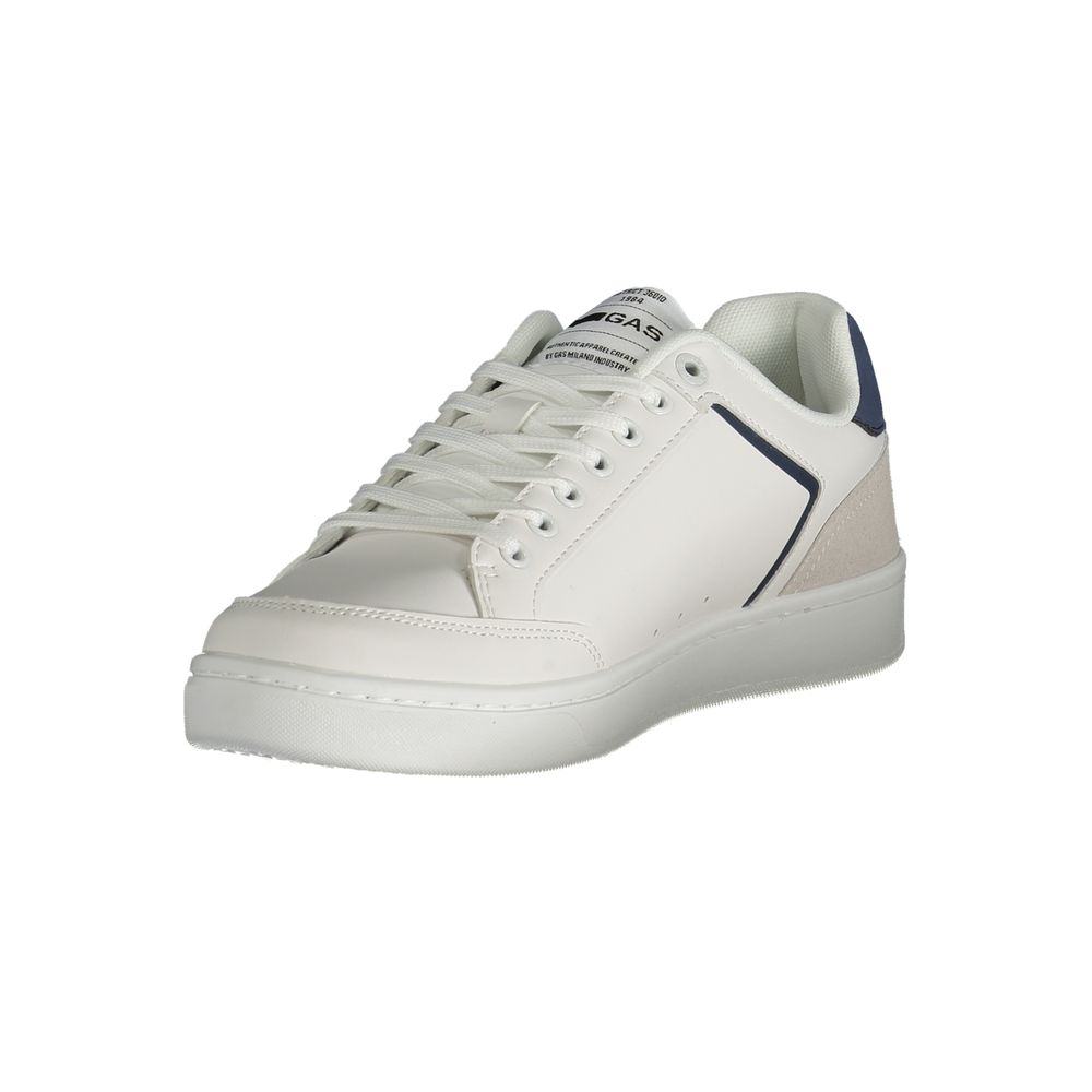 White Polyester Men Sneaker