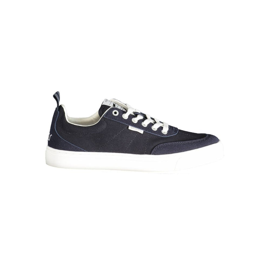Blue Polyester Men Sneaker