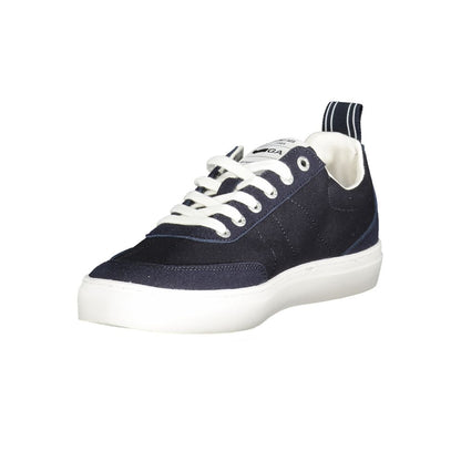 Blue Polyester Men Sneaker