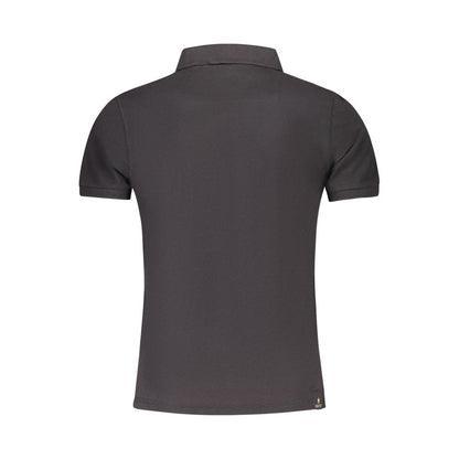 Black Cotton Polo Shirt