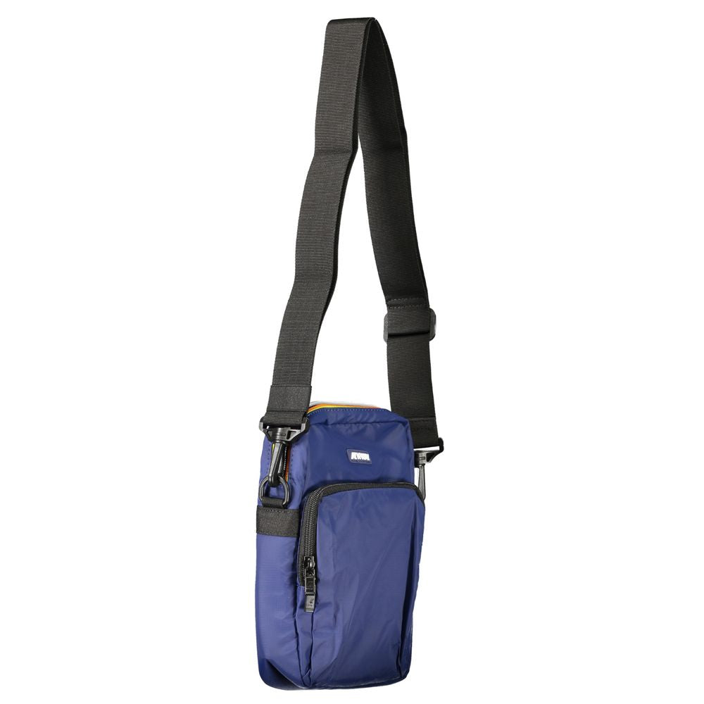 Blue Polyamide Men Shoulder Bag