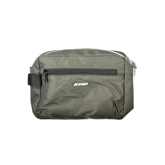 Green Polyamide Men Leather Accessory