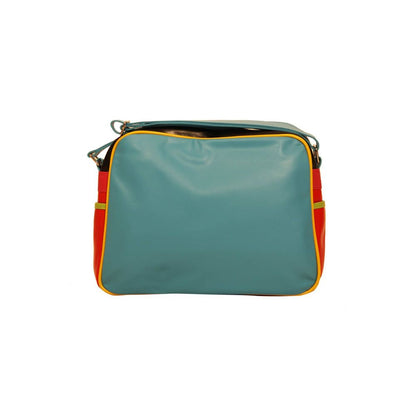 Blue Synthetic Handbag