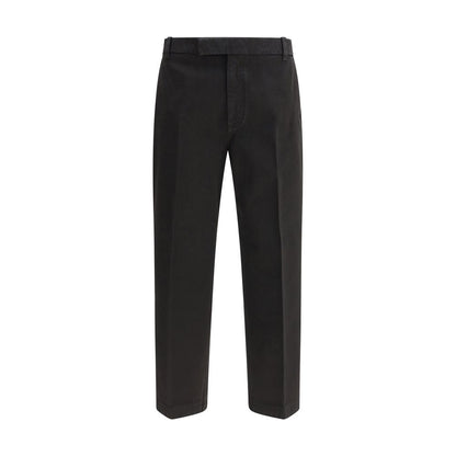 Black Cotton Dress Pants