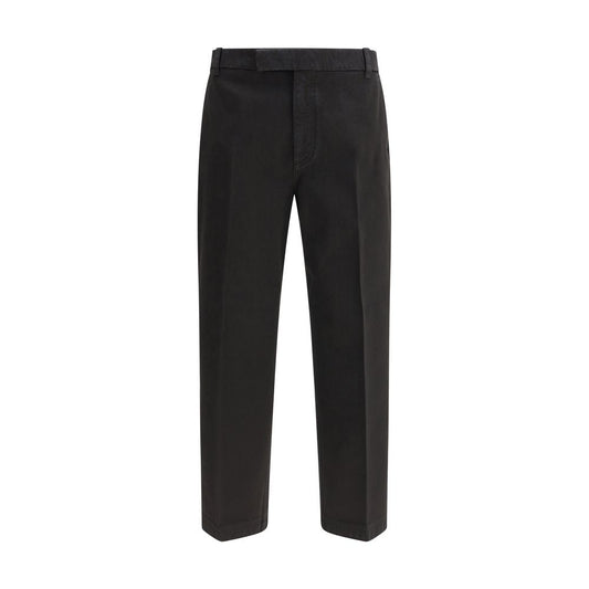 Black Cotton Dress Pants