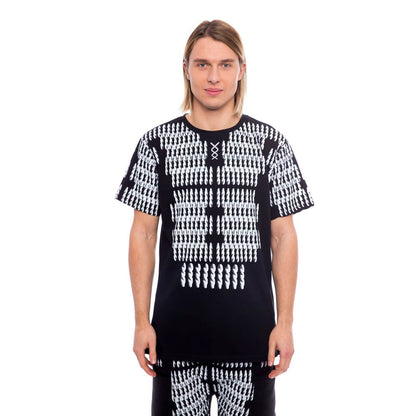 Black Cotton Men T-Shirt