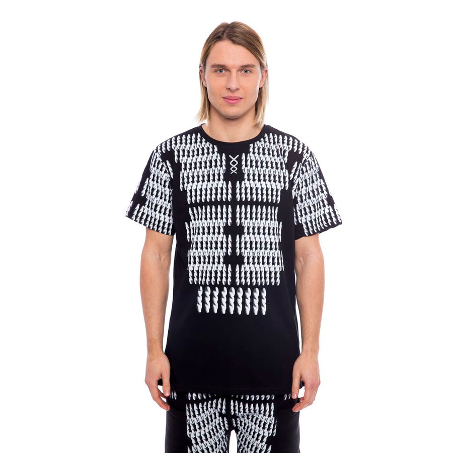 Black Cotton Men T-Shirt